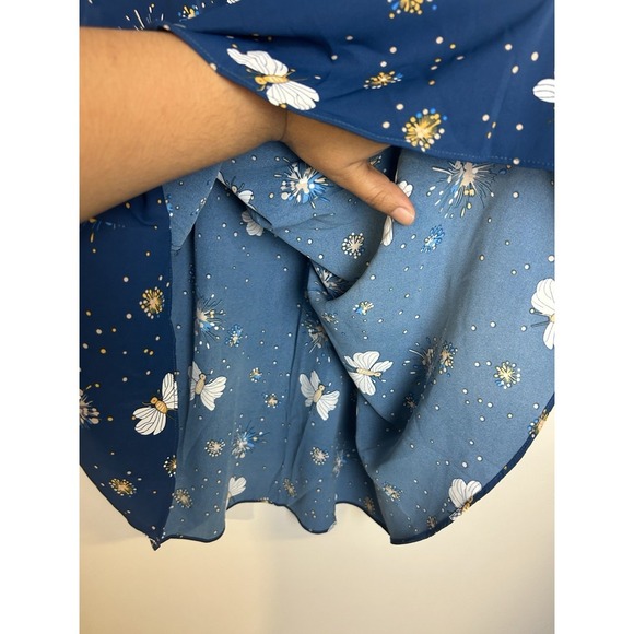 Anyalli Top Blouse Plus Size 2X Butterfly Novelty Print Lightweight Shiffon - Picture 4 of 9